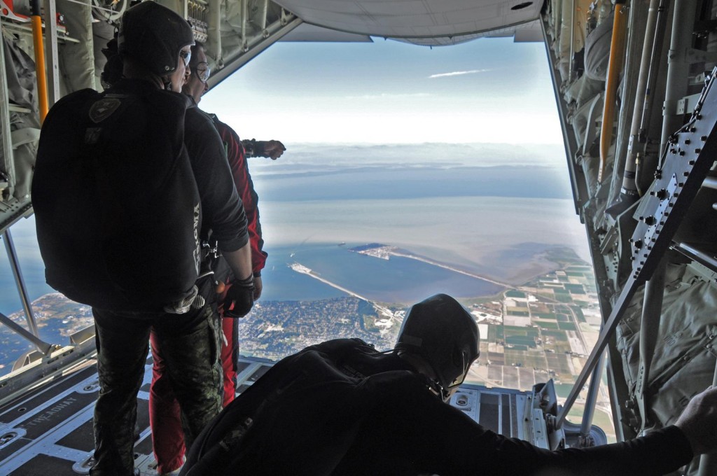 The Skyhawks Canadian Forces Parachute team. Photo: Jim Jorgenson