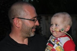 Toronto Cargojet duty manager Ron Byrne and his son Nolan.