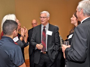 Craig Richmond, president & CEO, Vancouver Airport Authority joins the celebration at BCAC Silver Wings Awards.