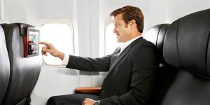 The increasing number of passengers who use iPads and other tablets onboard the aircraft has led to some innovative design solutions. Qantas, for instance, has had special iPad holders built into the seatback of its refurbished 767s, meaning passengers can watch their device hands-free. Photo: courtesy Future Travel Experience.