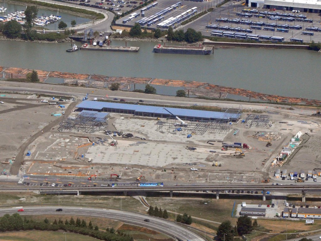 Aerial of construction of the new Sea Island mall (July 2014). Photo: Jim Jorgenson