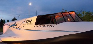 The XCOR Lynx Spacecraft full scale model, which was on display at Gordon McCall's Motorworks Revival 2014 at the Monterey Jet Centre on August 13, 2014. (PRNewsFoto/XCOR Aerospace)