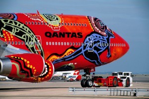 "Wunala Dreaming" appeared on a Boeing 747-400 aircraft from 1994-2011.